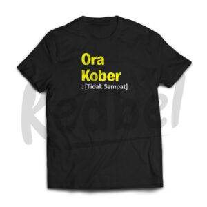 Kaos Sablon Tulisan Simple