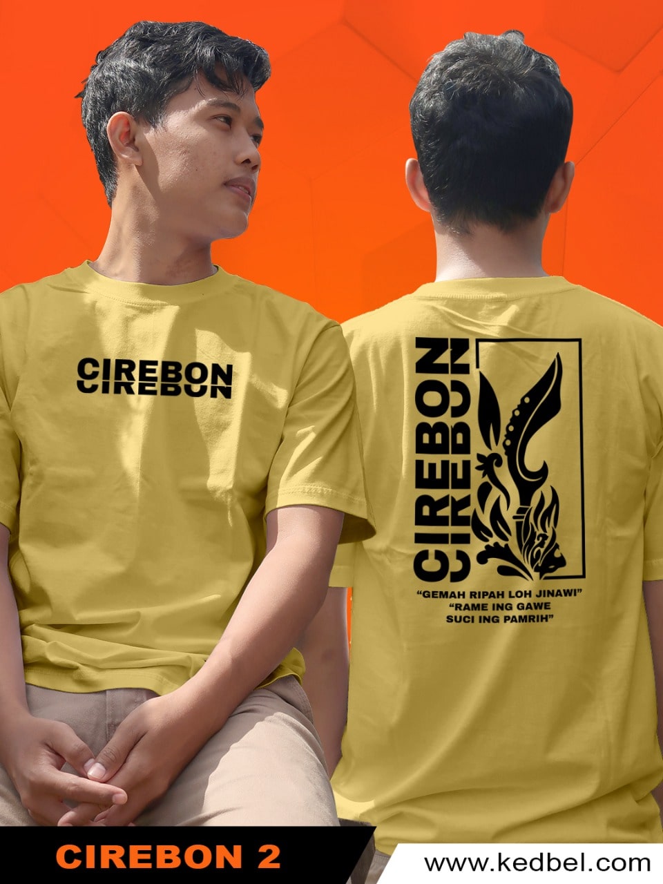 Kaos Cirebon Kota Kujang Kuning