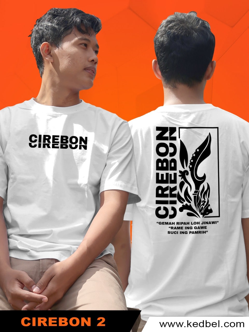 Kaos Cirebon Kota Kujang Putih