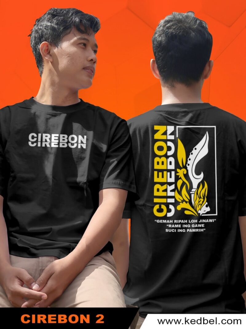 Kaos Cirebon Kota Kujang Hitam
