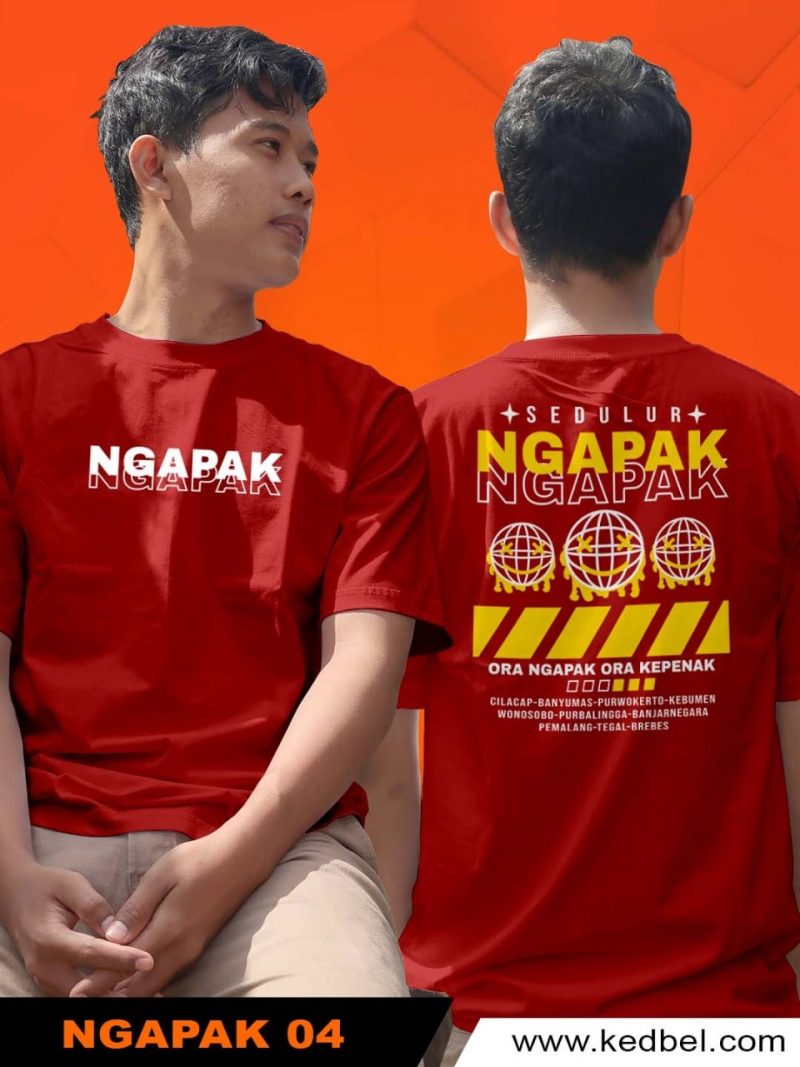 Kaos Ngapak 4 Merah