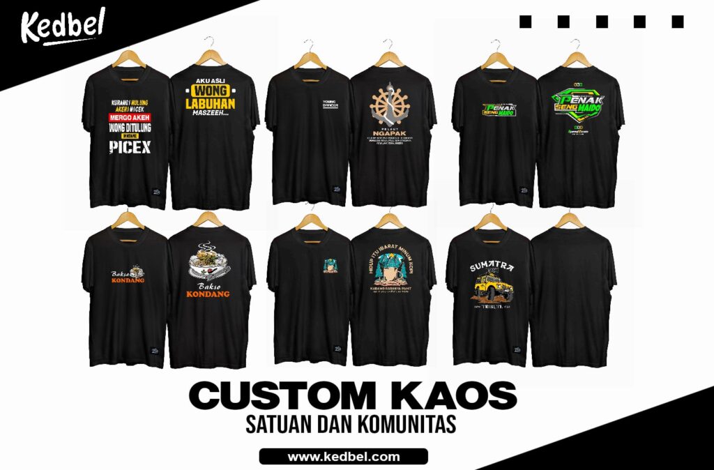 Desain Sablon Kaos Custom Kedbel