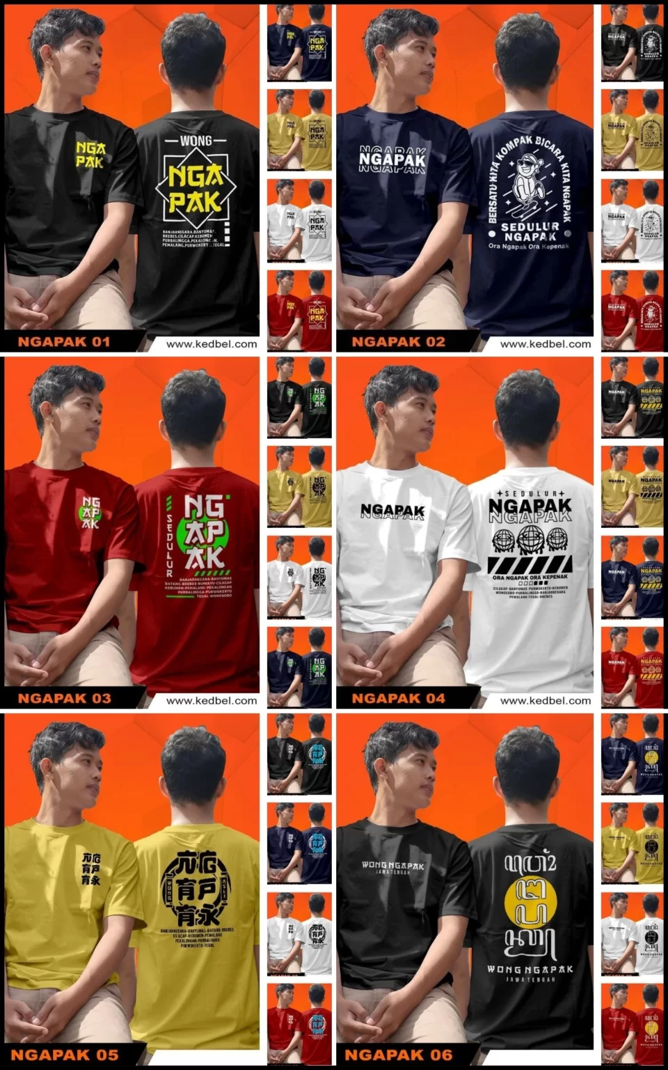 Kaos Ngapak Desain Keren